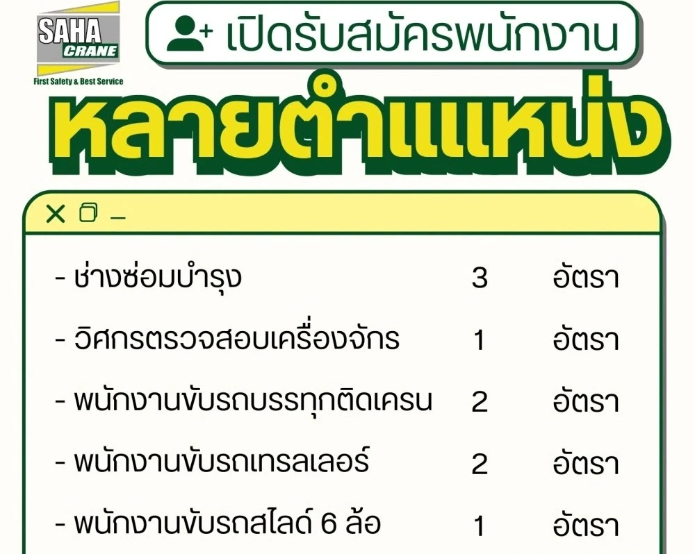 ตำแหน่งที่เปิดรับ